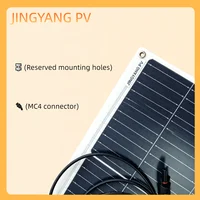 Panneau solaire flexible ultra-fin de 125 W, panneau photovoltaïque en silicium monocristallin pliable, installation étanche sur les toits de camping-cars et de yachts. 4