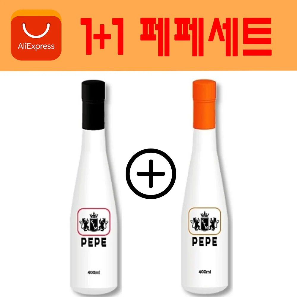 1+1 페페 러브 수용성 글리세린없는 부부관계개선 바디 마사지 아로마 오일 젤 400ml