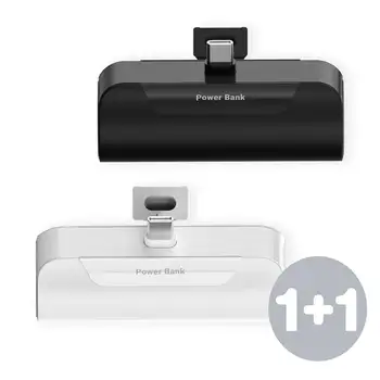 1+1 프라임큐 미니 보조배터리 C타입 도킹형 일체형 5000mAh