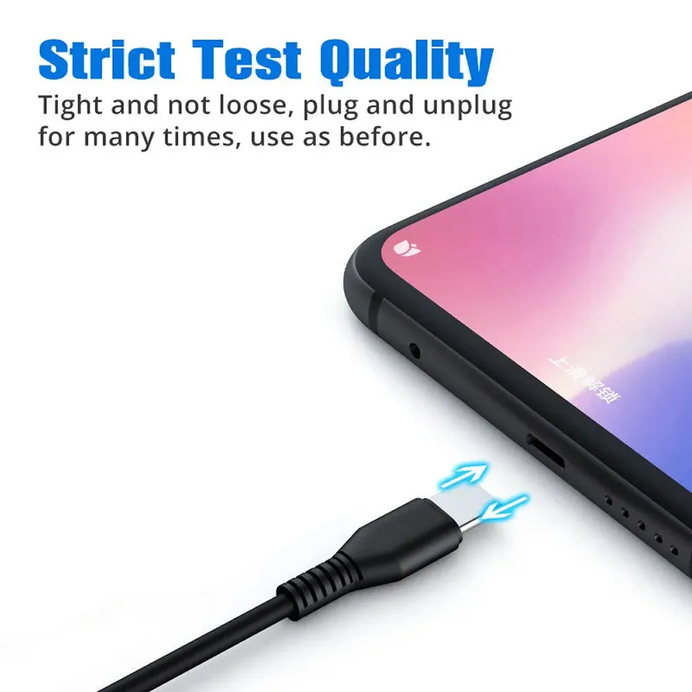 Compact Dual Port USB-C and Micro USB Charging Cable - 20cm 2-in-1 Splitter Cord