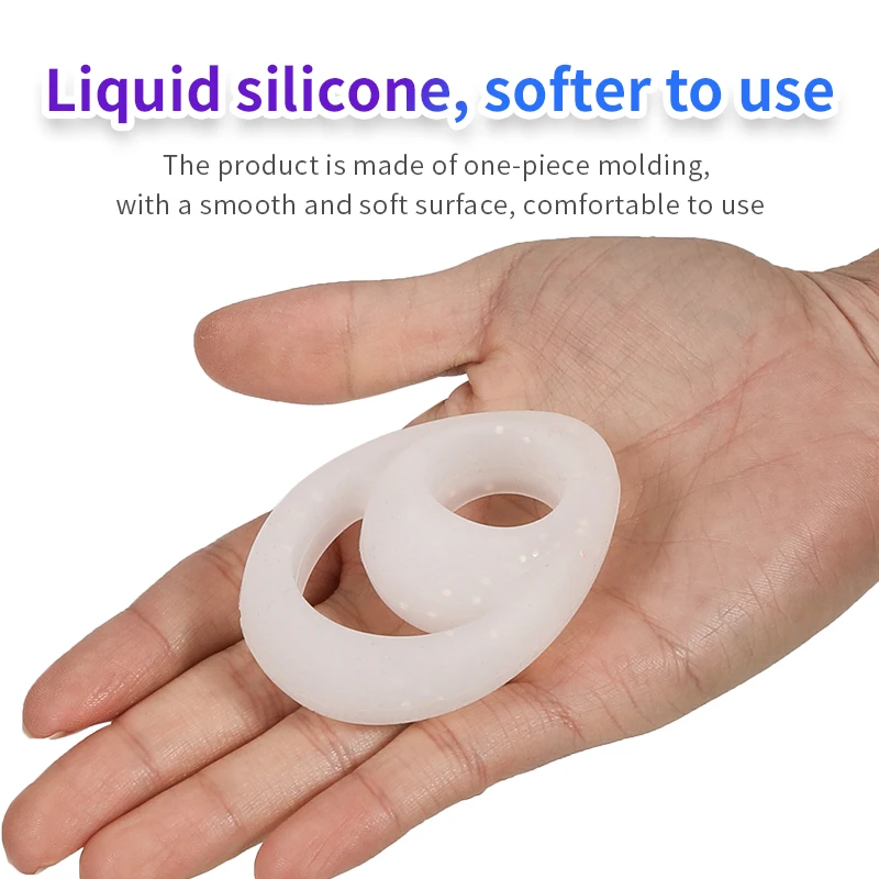 Soft Silicone Cock Penis Rings Testis Restraint Lock Ring Erection Lasting Time Delay Ejaculation Ball Stretcher Sex Toy for Men