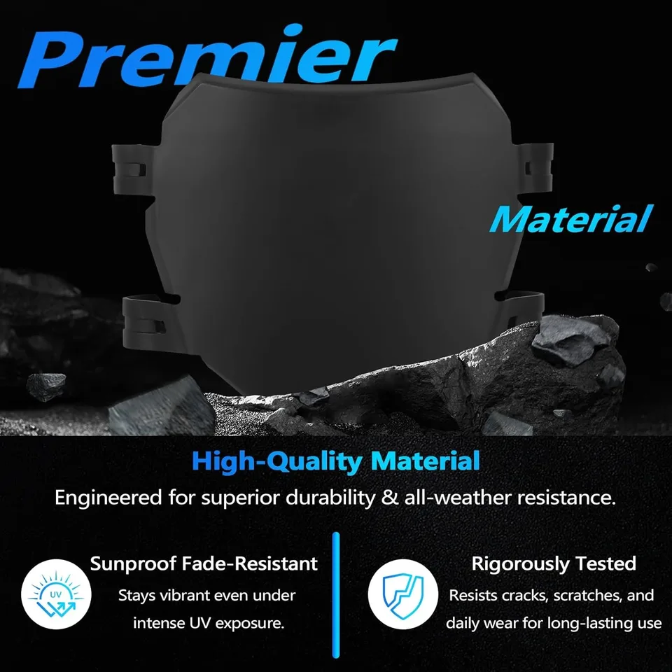 BAOUFF Front Number Plate For Ebike,Electric Dirt Bike Plate Replacement For Ridstar Q20/Tutti Soleil 01/Surron Light Bee/Talaria X3 Sting MX3 MX4 MX5/E Ride Pro/Macfox X1 X1S X7/Super 73-Black - View #12