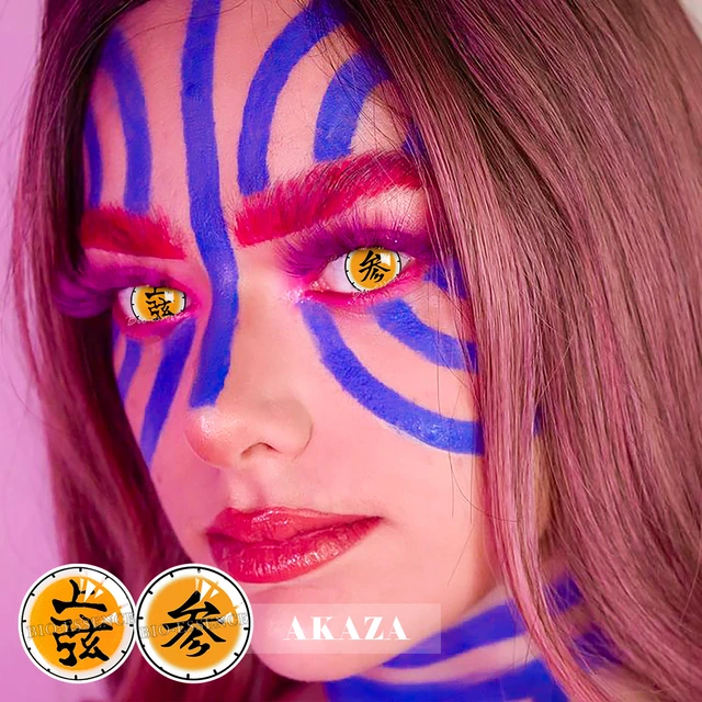 UYAAI 2pcs/Pair Yearly Anime Lenses Colored Lenses For Cosplay Nezuko Color Contact  Lenses Hallween Cosplay Eye Color Contacts - AliExpress