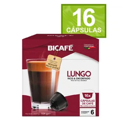 Cápsula de café bicafé lungo p/dolce gusto máquinas *
