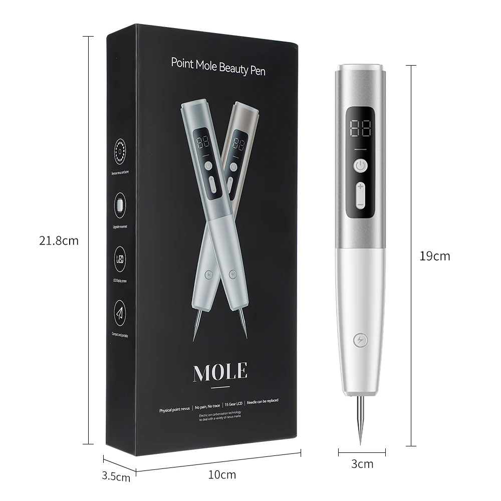 Laser Plasma Pen for Skin Tag Remover Freckle Black Dot Papilloma Warts Mole Pimples Tattoo Removal Laser Pen Beauty Care Tools