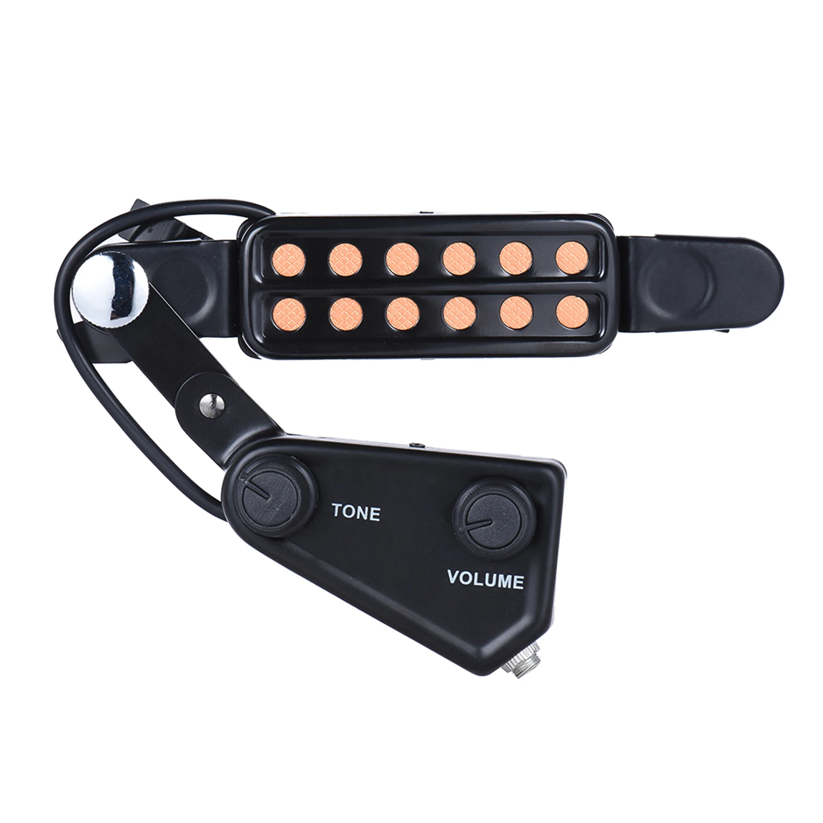 Description Picture 5 of item12-hole Acoustic Guitar Sound Hole Pickup Magnetic Transducer with Tone Volume Controller Audio Cable Guitar Parts & Accessories