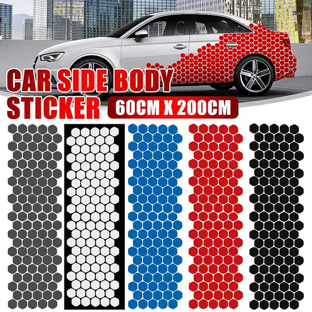Honeycomb Hexagon Car Decal Side Graphic Pack Vinyl Modified Auto Parts Car  Sticker Custom Picture Diy Painting - Car Body Film - AliExpress
