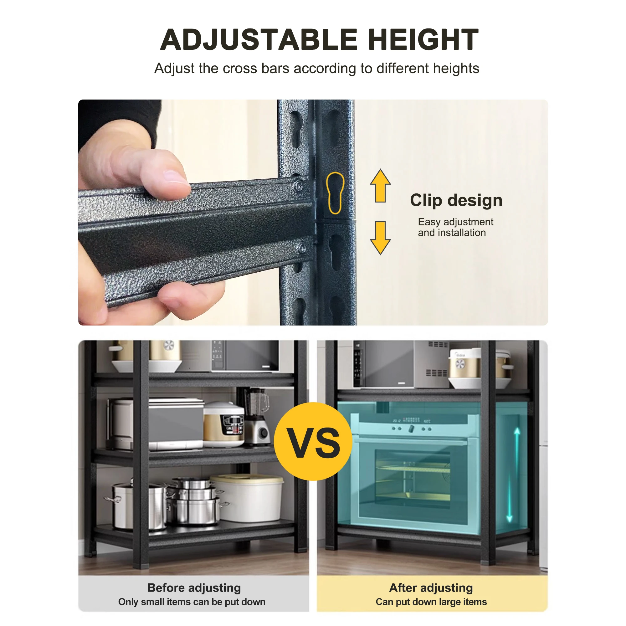 5-Tier Heavy Duty Metal Shelving 3