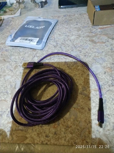 USLION 3A Micro USB Cable Fast Charging for Samsung Xiaomi Huawei Realme OPPO Android Mobile Phone USB Data Wire Cord 0.5/1/2/3M photo review