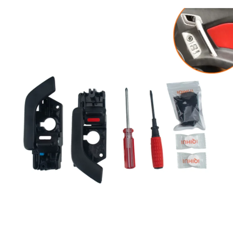 Coppia Maniglie Interne Porta Per Hyundai Tiburon 2003-2008 | Set Anteriore Destra E Sinistra Nere 826202C000LK 826102C000LK