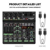 Audio Mixer G-MARK G40PRO 4-Channel Mixing Console With RCA Input And XLR Connectivity 6