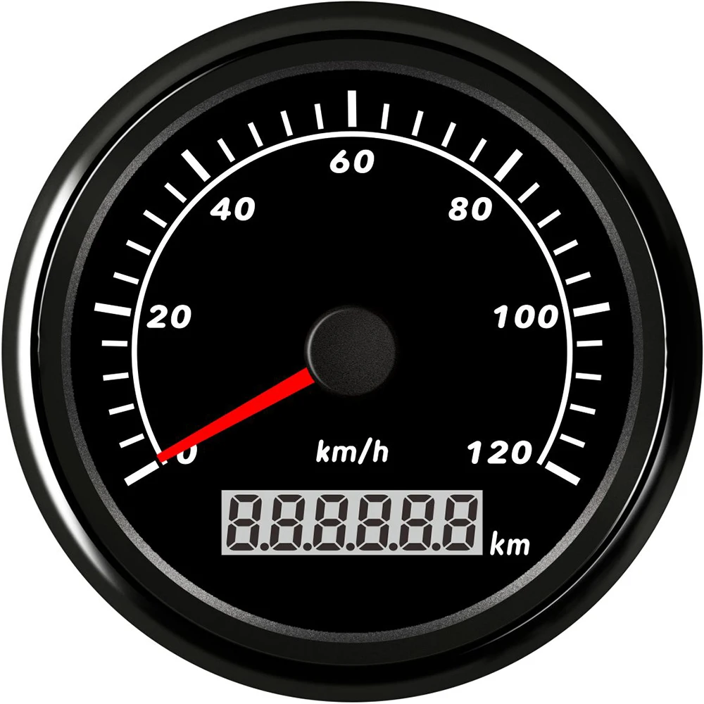 85mm Universal GPS Lcd-computer-geschwindigkeitsmesser-grüne Speed