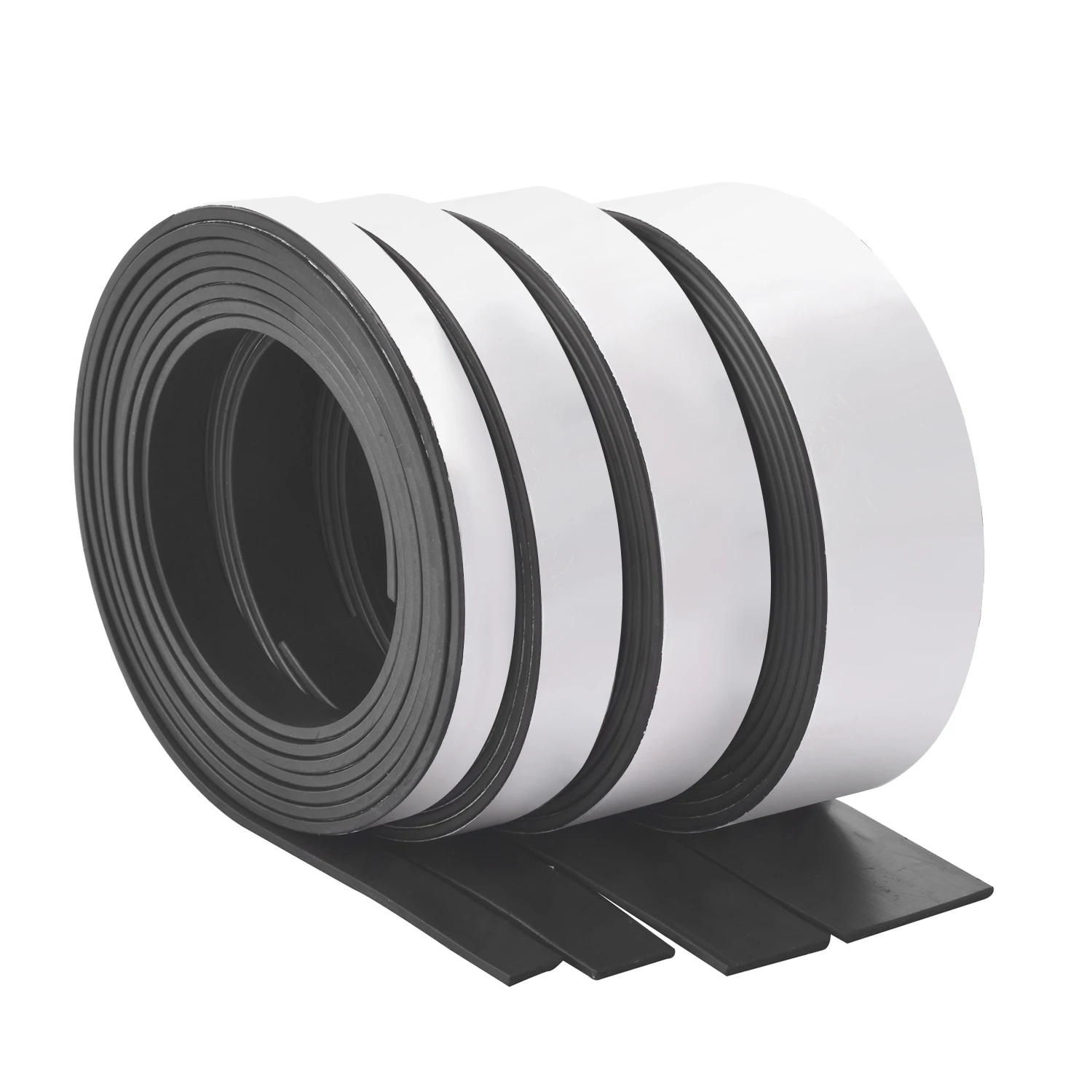 Adhesive magnetic tape 1/2/3/5 meter self-adhesive magnet strip refrigerator sticker flexible rubber magnetic tape width 10mm/20mm/30mm