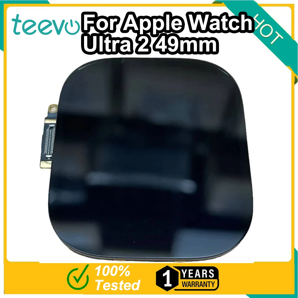 Teevo Per Apple Watch Ultra 2 49Mm Lcd Touch Screen Display Digitizer Assembly Nero