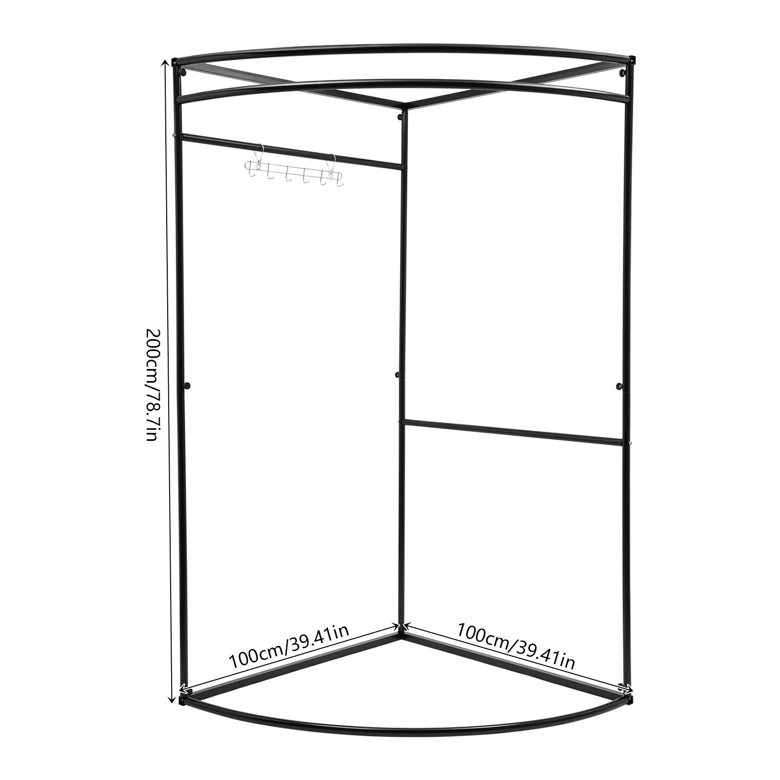 Fitting Room, Fitting Room with Curtain, Dressing Room for Clothing Store Iron Pipe, Fabric, and Painting Process For Boutiques 2