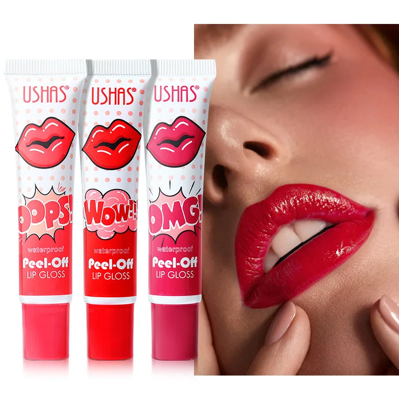 Long-Lasting Non-Stick Lip Stain, Peel-Off Lip Tint, Smudge-Proof and Non-Fading, Hydrating Lip Gloss for Vibrant and Durable 2