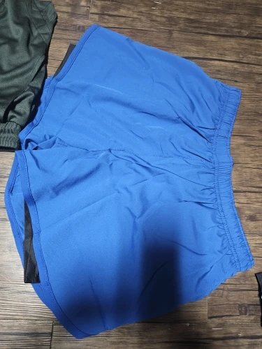 Men's Running Shorts Quick-drying Fitness Black Double Layer Shorts photo review