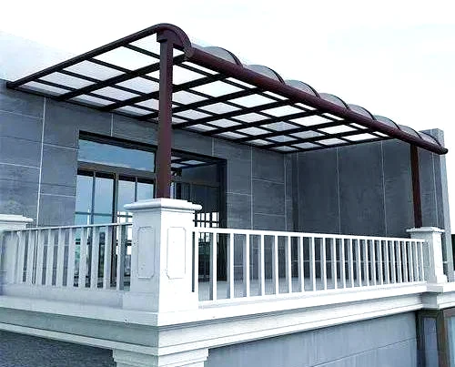Luxury Aluminum Alloy Awnings Waterproof Polycarbonate Roof Canopy for Outdoor Garden Villa Sunshade Pergola Balcony Protection photo review