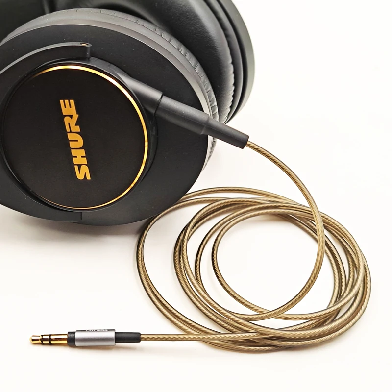 Cavo Audio Nylon Per Cuffie Shure SRH840A / SRH440A - Scegli Lunghezza (4ft/6ft/9ft)