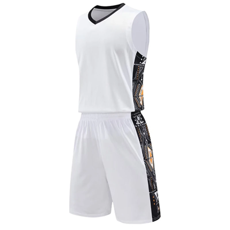 thumbnail image 1 of Camisetas de baloncesto para hombres y niños, conjunto de entrenamiento personalizado, talla grande, camiseta y pantalones cortos transpirables de secado rápido, logotipo con nombre, número y patrocin, 1 of 5