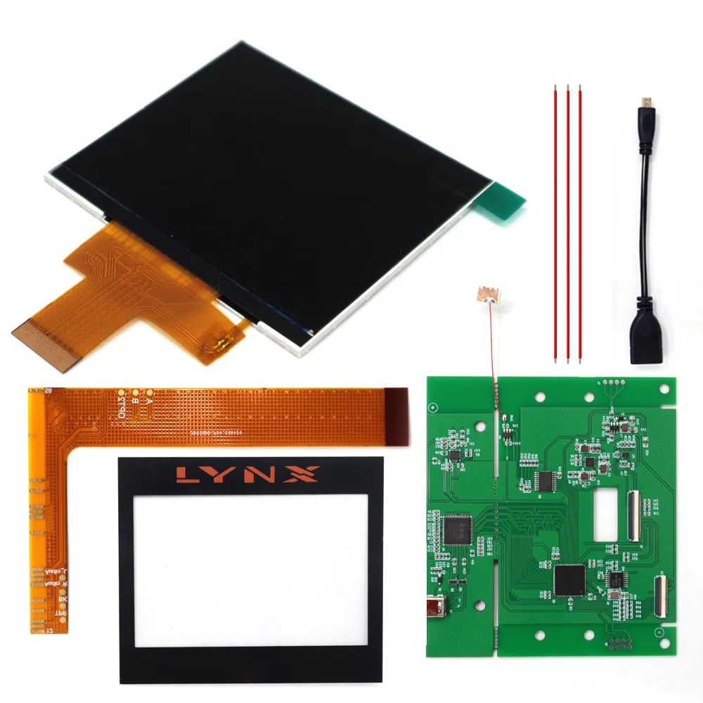 Hispedido Per Atari Lynx 1St 720P Hdmi Ips Lcd Kit, 3.5 Pollici 640*480 Touch Control Kit Di Ricambio Per Schermo Hd Ricambi Per Console