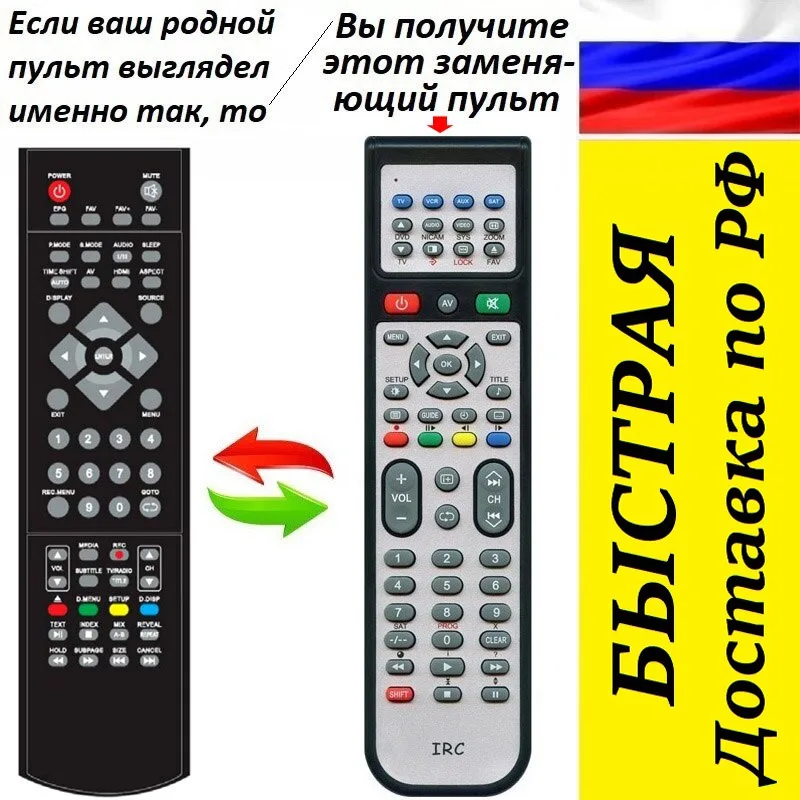 Заменяющий пульт для Vector VTV1902DVD DVB-T2 VTV1901DVD VTV1900DVB-T2 VTV1500DVB-T2 VTV1501DVD | Электроника