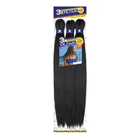 Sensationnel XPRESSION 3X Ruwa Synthetic Hair Braids Pre-Stretched Braid 24" - Lightweight, Easy to Install 1