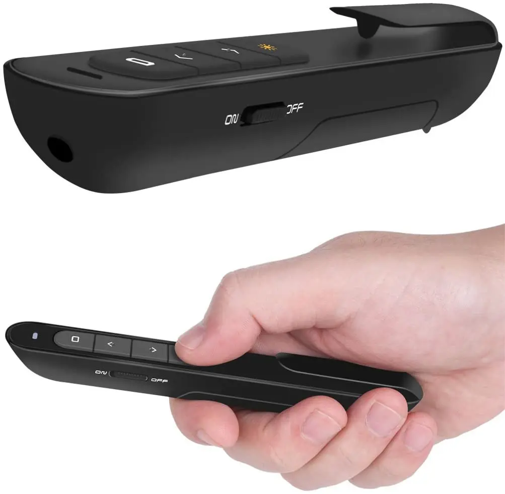 Zoxkoy PowerPoint Remote Presentation Clicker - Wireless Presenter Clicker  with Pointer & USB - PPT Slide Advancer