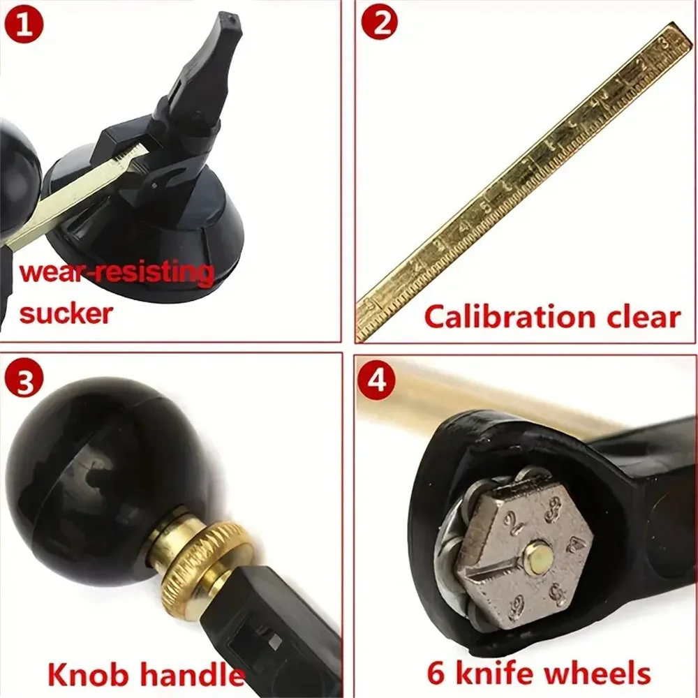 1set Premium Glass Cutting Tool - Ultra-Precise, Versatile, and Adjustable Diamond-Coated Blade for Round Glass Objects 5