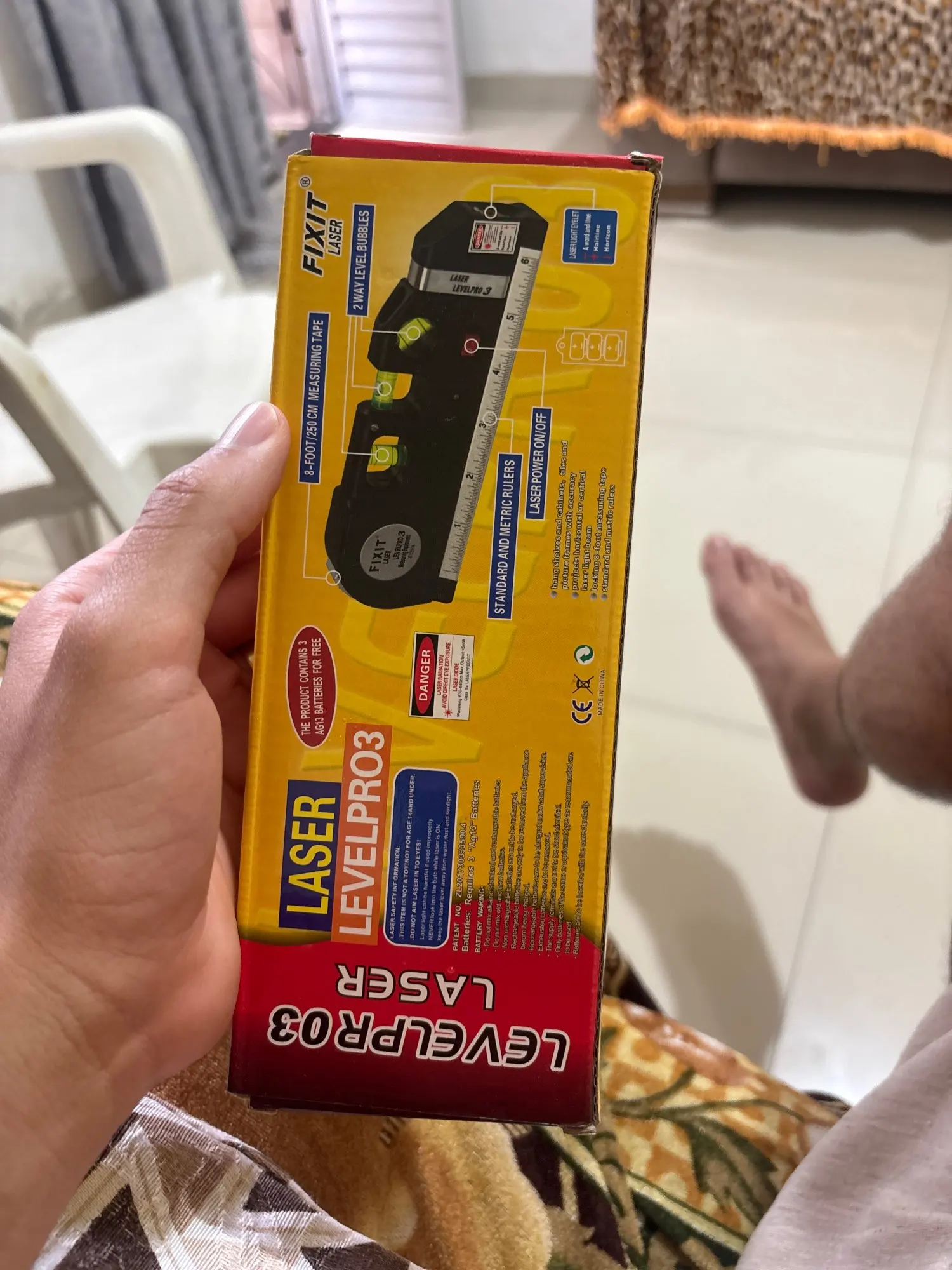 Ferramenta de Medição 4 em 1 - Nível Laser photo review