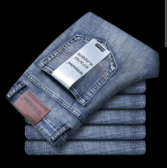 New Straight Stretch Casual Jeans photo review