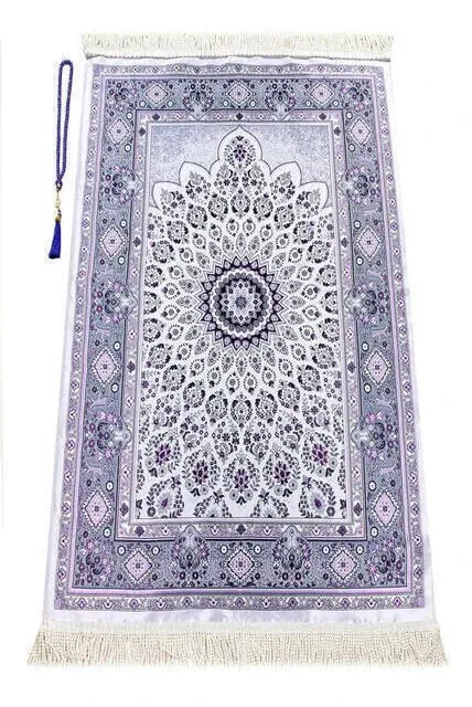 

GREAT Gift Ceylin Prayer Rug Purple and Turquoise Color COVER AND QUALITY CARPET FOR PRAYER.