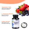 1183-d60c25.jpg HappieVita 4 in 1 Sleep Aid for Adults, Melatonin, Rhodiola Rosea, GABA and L-Theanine Relaxation and Sleep Supplement, 60 Capsu
