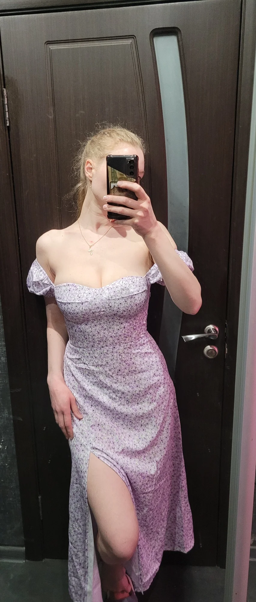 Wolfeel Off-Shoulder Floral Dress for Summer Elegance photo review