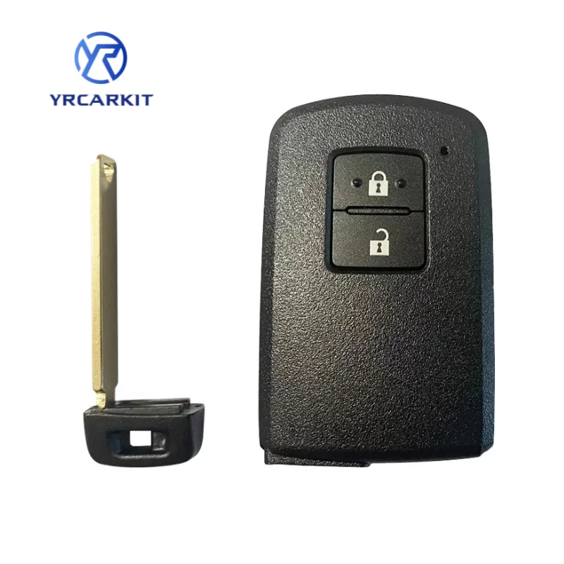 For Toyota Yaris Auris Smart Key 2 Button  BA7EQ P1 88 DST-AES Chip 433MHz 89904-0D130 keyless start