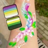 30g Face Painting Rainbow Split Cake Non-Toxic Glow Water-Based Eyeliner For Christmas Halloween Special Makeup 3
