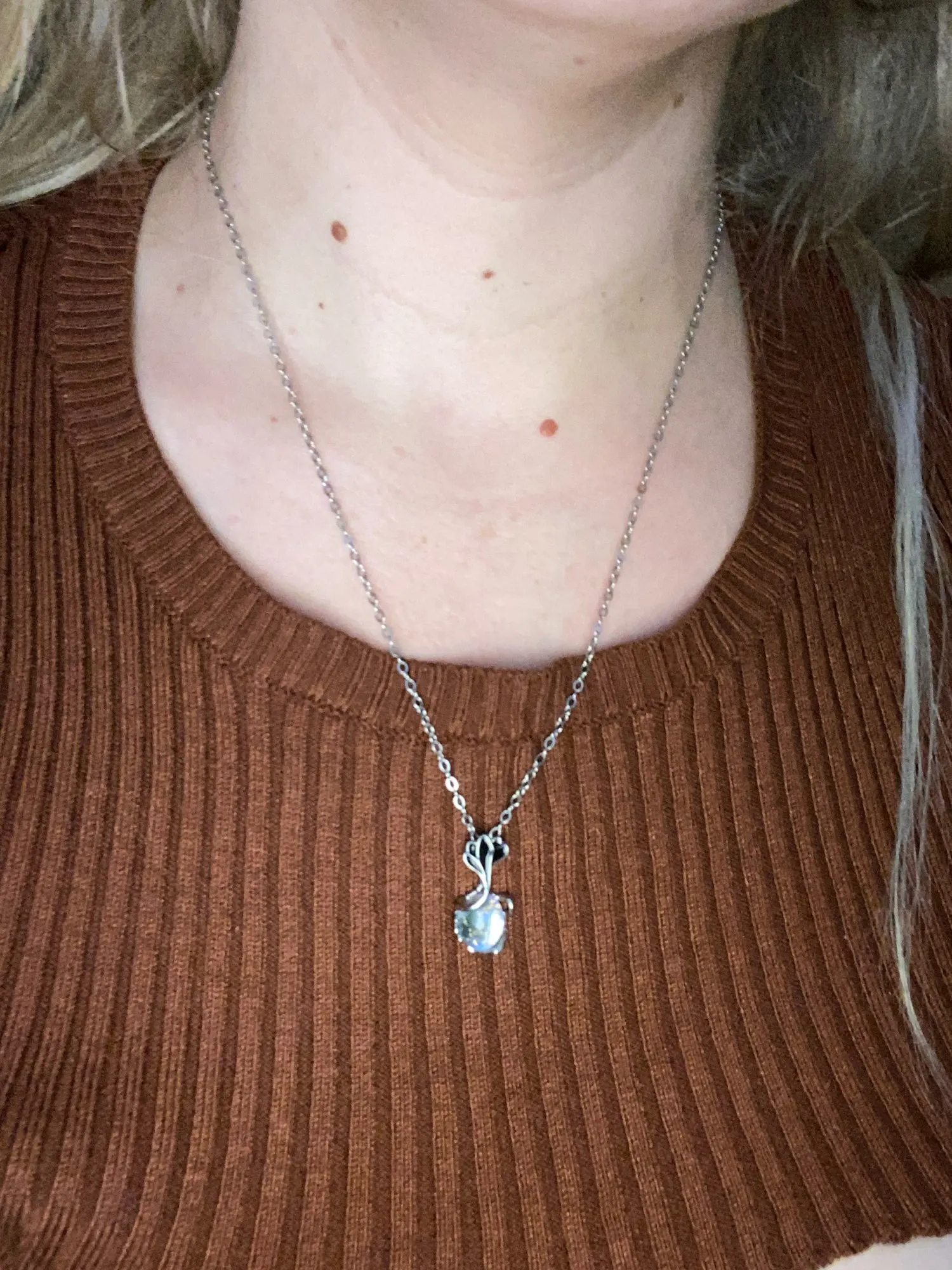 Moonstone Pendant Necklace | Antique Silver Design photo review