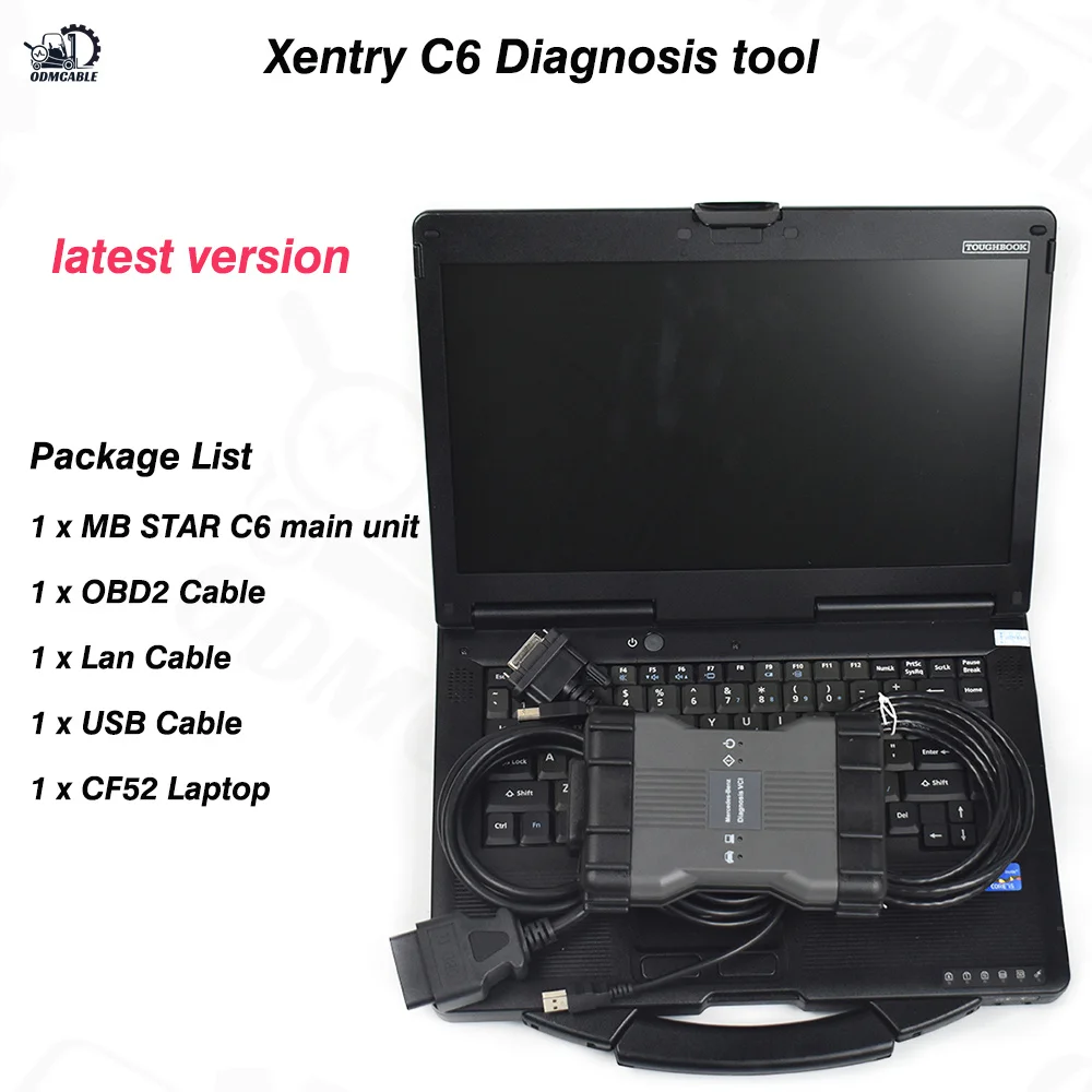 

For BENZ Car Truck Diagnostic Tool MB star C6 Multiplexer PK SD Connect c4/c5/m6 Xentry Epc +CF52 tablet