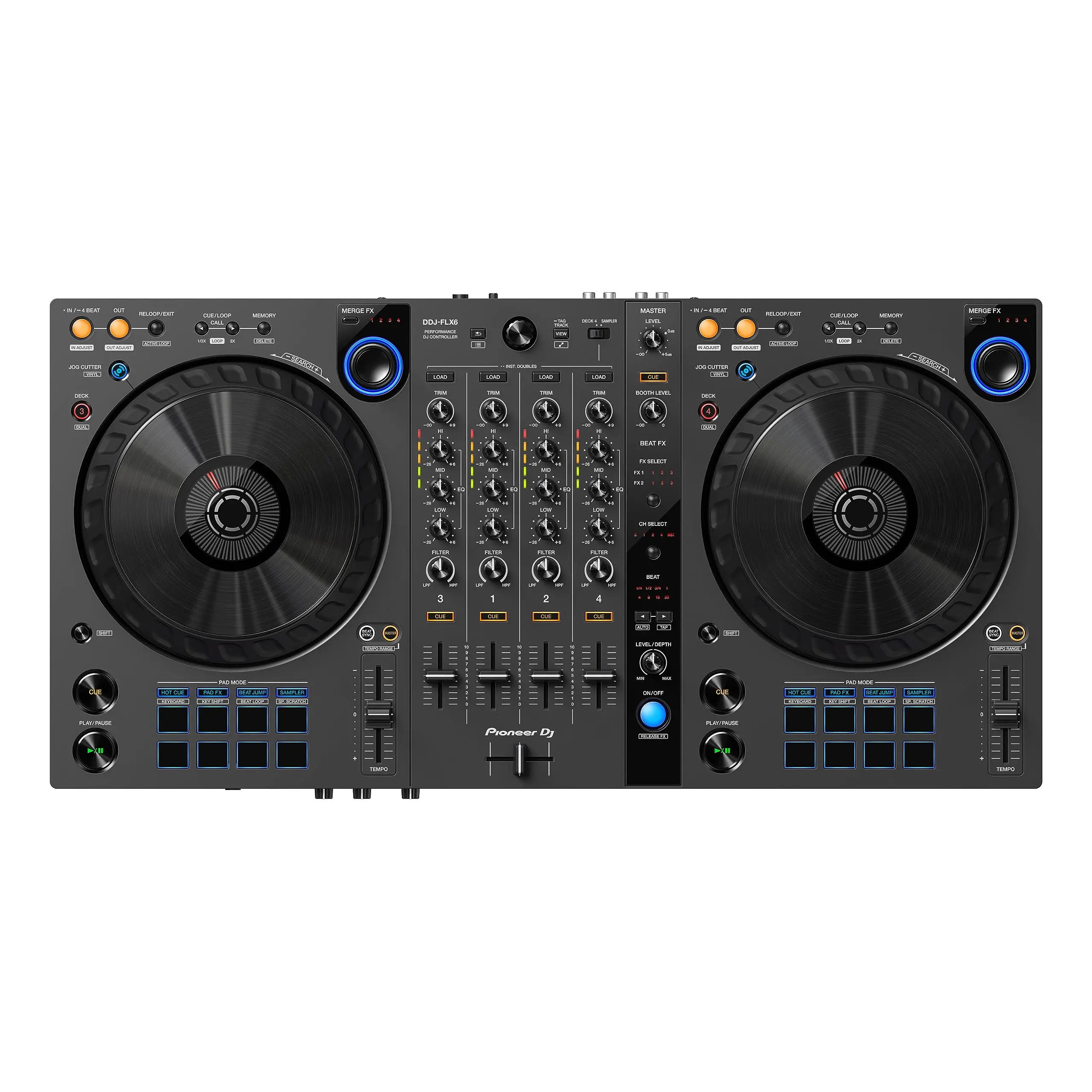 

Новинка, DJ-контроллер Serato DJ DDJ-FLX6-GT 4-deck, графитовый