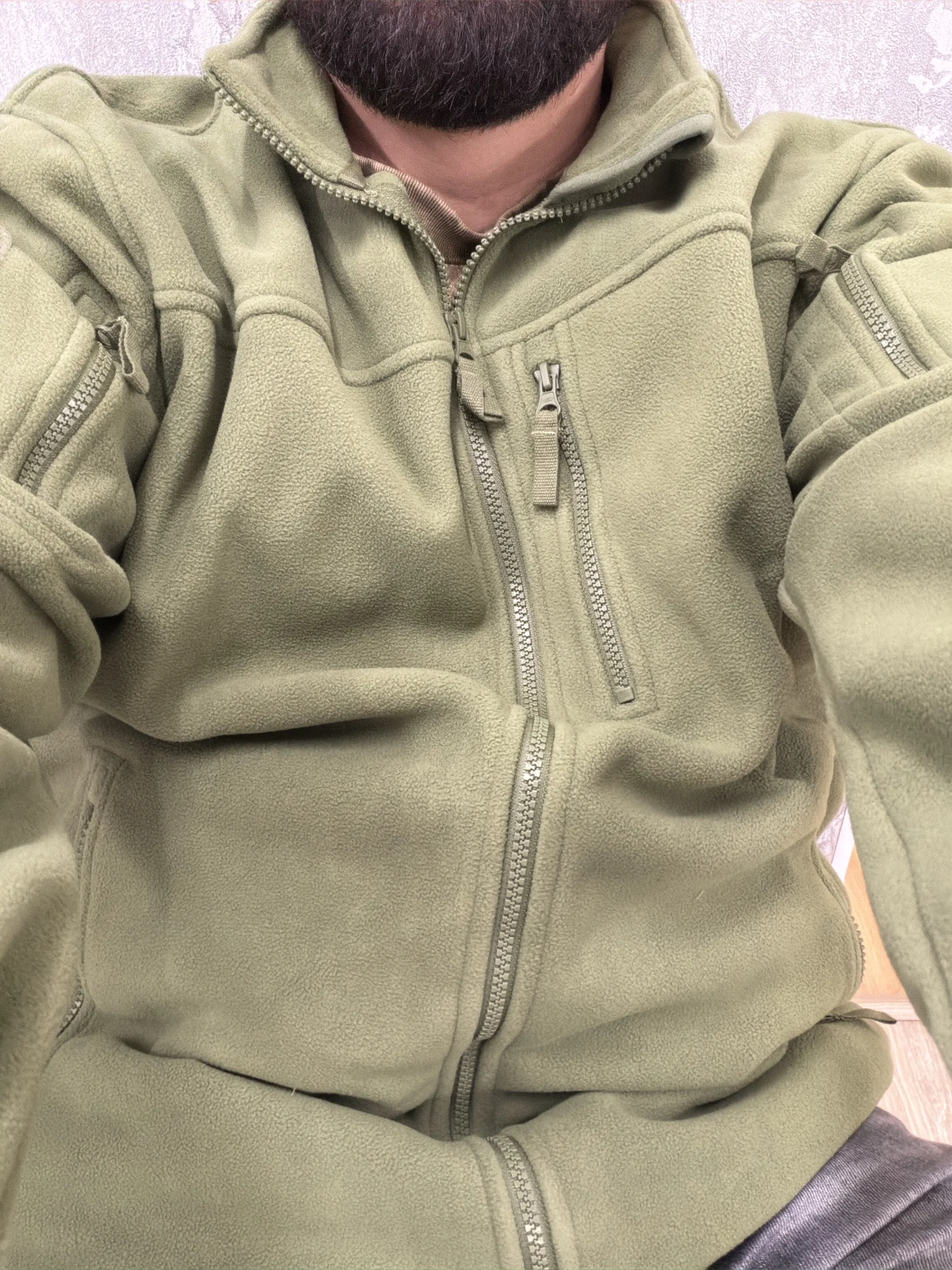 Men's Tech Fleece- Light Weight Utility Zip Up Streetwear Coat