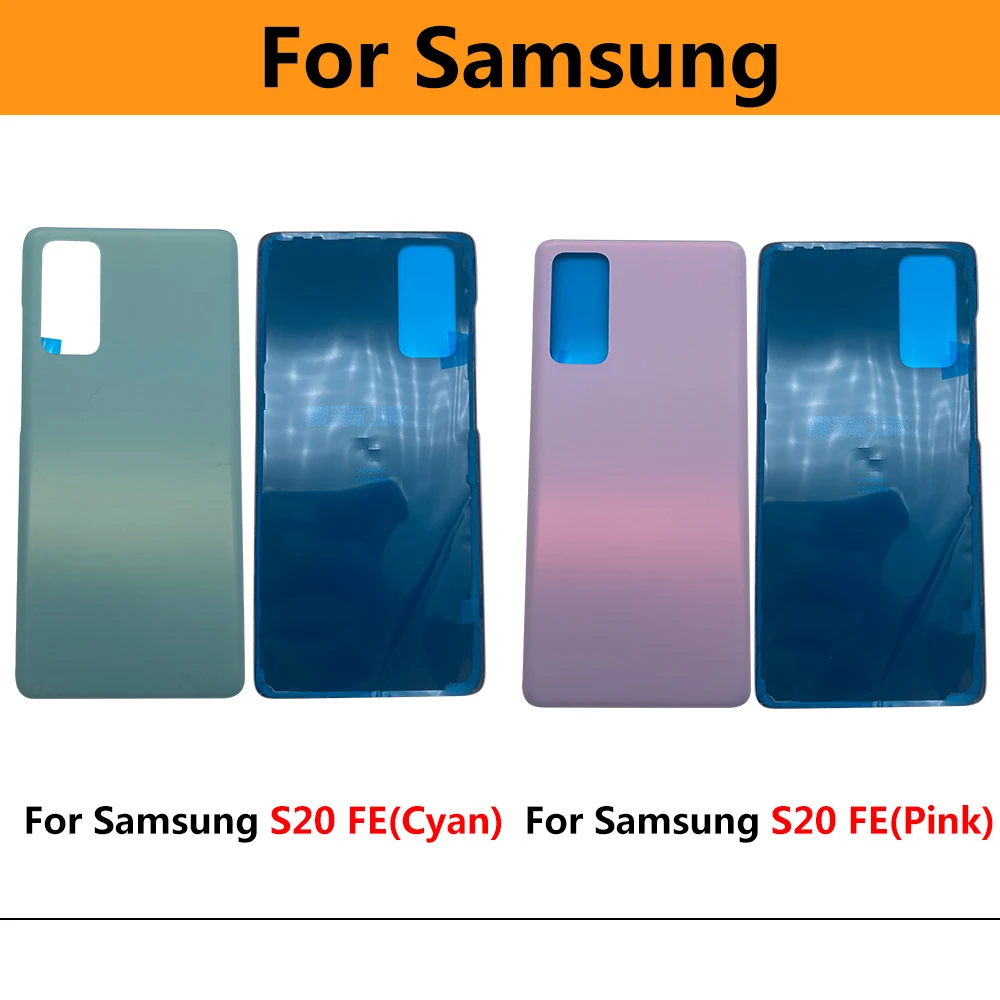 

10 Pcs Rear Housing For Samsung S20 Fe / S20 Ultra / S20 Plus Back Cover Repair Replace Battery Door Case Adhesive Sticker