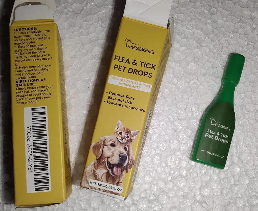 Cat Anti Flea Drops Flea Lice Remove Relieve Skin Itching External Insect Repellent Deworming Supplies Pet Tick Treatment Drops photo review