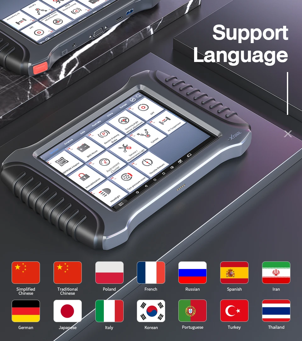 XTOOL A80 자동차 진단 도구 자동차 OBD2 블루투스 전체 시스템 스캐너 ECU 코딩 활성 테스트, 35 + 재설정 무료 배송