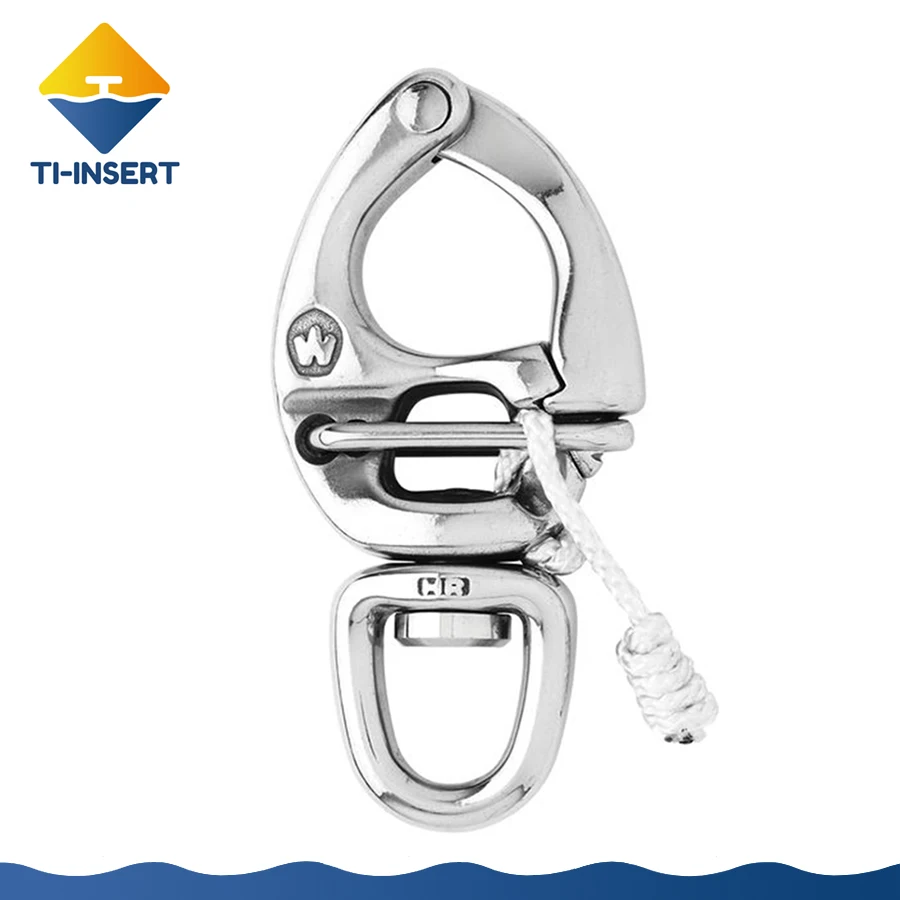 France Wichard Quick Release Snap Shackle Swivel Eye 70mm,Forged Stainless  Steel Marine Hardware,J044