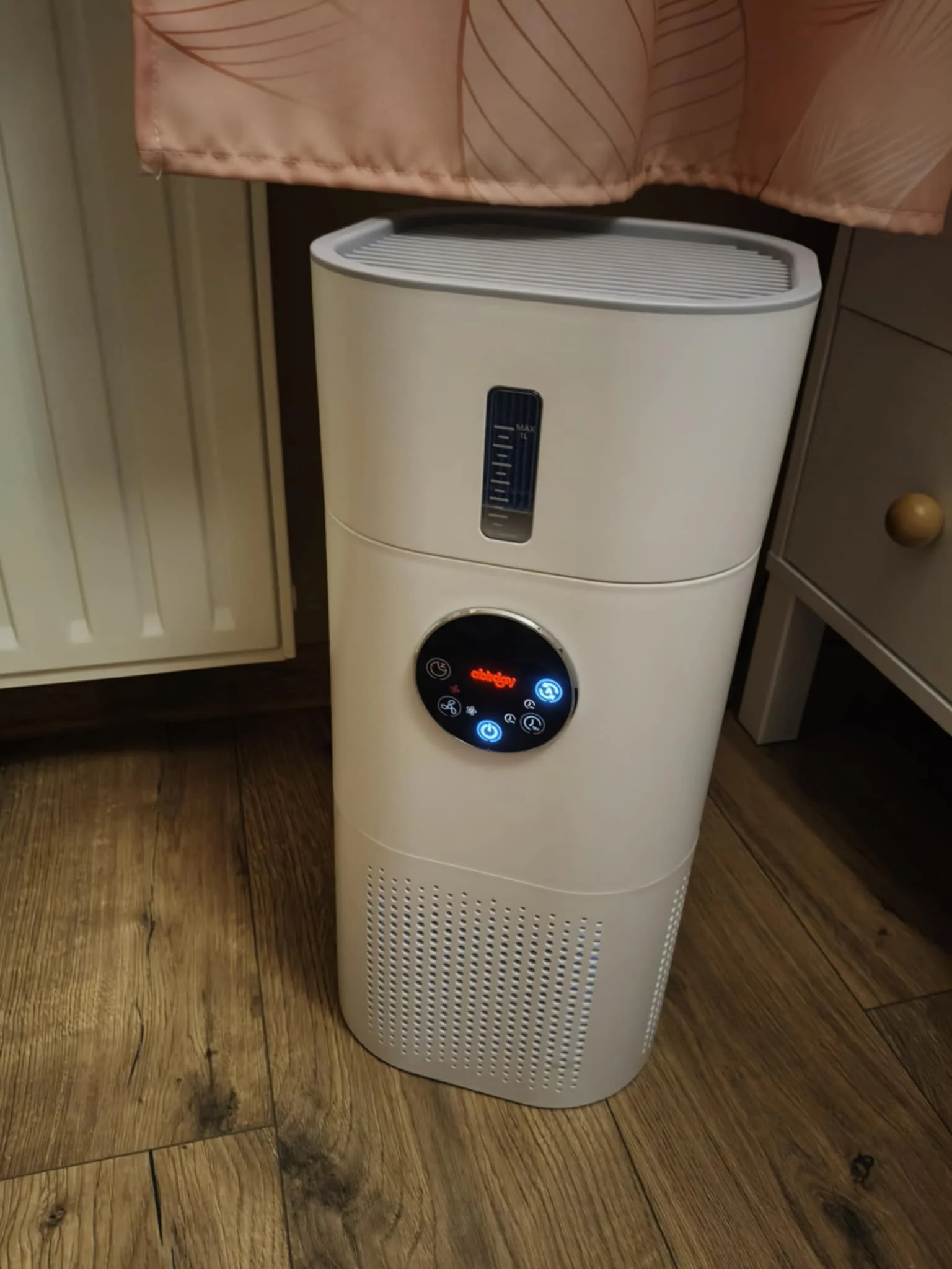 2-in-1 Air Purifier with Humidifier Combo for Home Allergies and Pets Hair, Smokers in Bedroom, H13 True HEPA Filter, White photo review