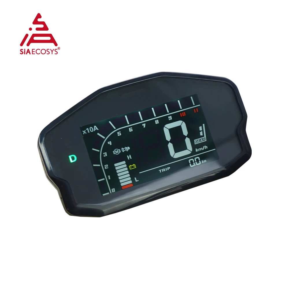 US Warehouse Adjustable DKD  LIN CAN-BUS Communication Optional Electric Scooter LCD Instrument Speedometer Display siaecosys adjustable tft t15 with can bus communication speedometer for electric scooter optional instrument lcd display