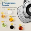 Electric Tea Kettle - CACHOO 1.7L Glass Electric Kettle Temperature Control with 5 Presets, 1-Hr Keep Warm 2