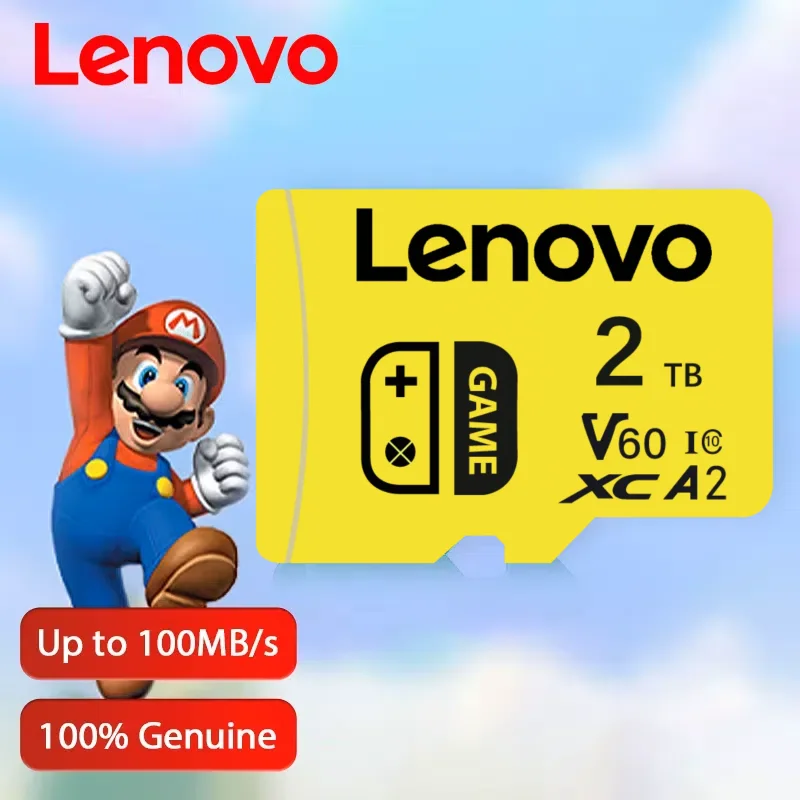 Memory Card Lenovo 2TB Micro TF sd Card microSDXC for Nintendo Switch 128GB Up to100Mb/s 512GB