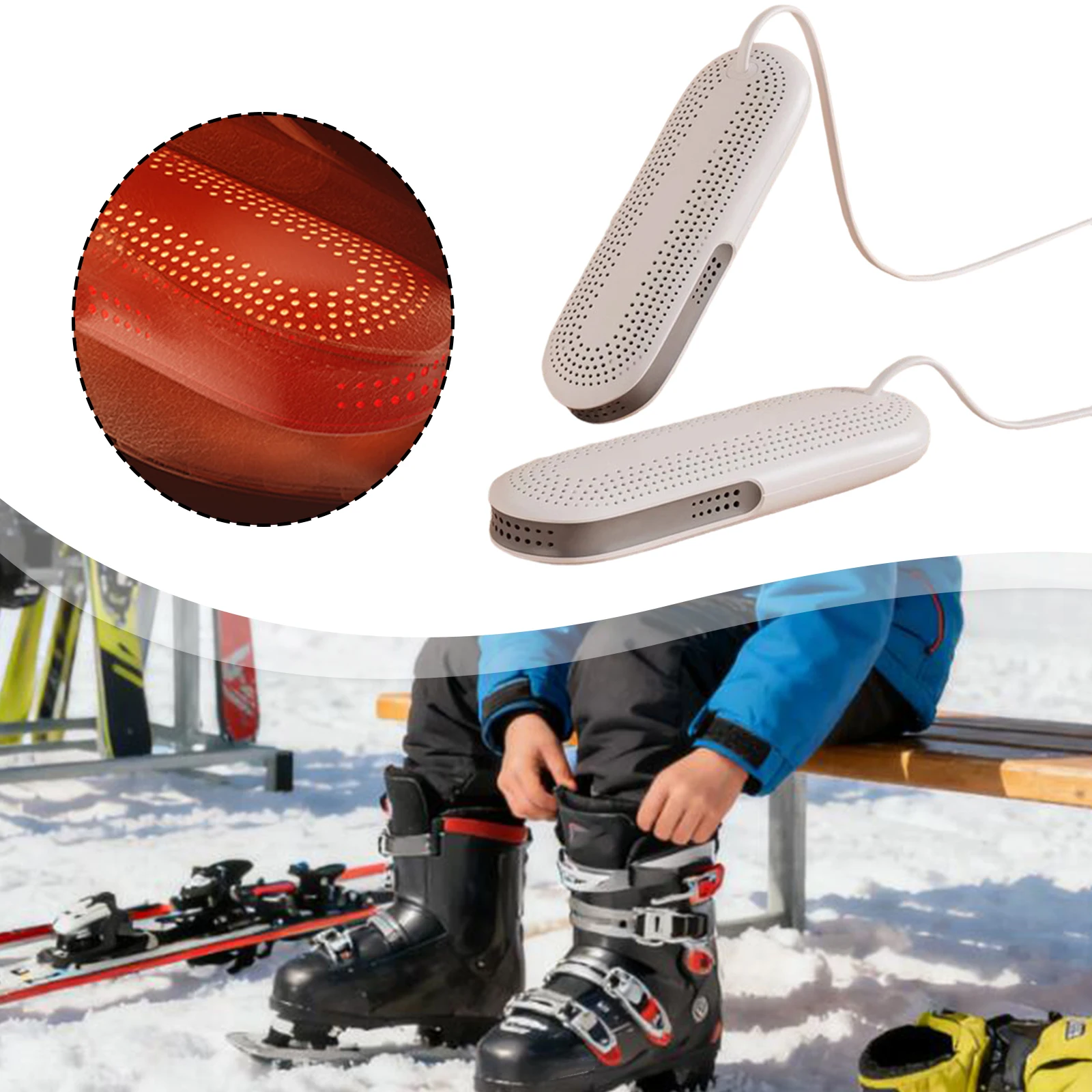1 Pair Shoe Dryer Quick Drying Boot Inside Dryer Quick Drying Winter Shoe Warmer Machine Outdoor for Ski Hiking