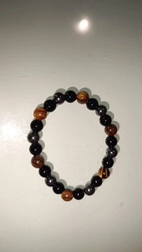Triple Protection Bracelet: Tiger’s Eye, Obsidian & Hematite photo review